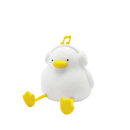 Duck LED Night Light Silicone Rechargeable USB Touch Lamp with Timer Kids Bedroom Gift