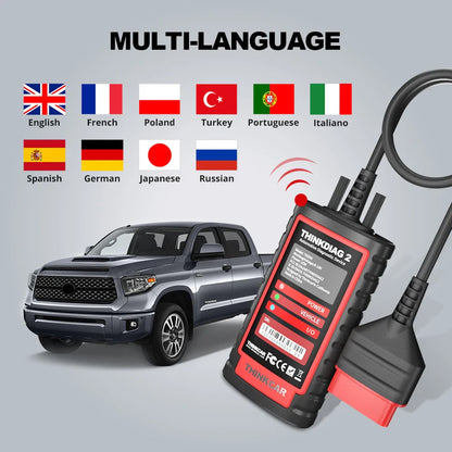 OBD2 Scanner with CAN-FD Support, ECU Coding & Bi-Directional Test — 16 Reset Functions, Bluetooth iOS/Android, Full-System Diagnostics
