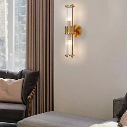 Modern Creative Simple LED European Crystal Wall Lamp Living Room Study Bedroom Bedside Decorative Lighting Lamps