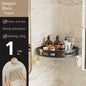 3/2/1-Pack No-Drill Adhesive Corner Shower Caddy – Wall-Mounted Bathroom Shelf for Shampoo & Towels, Space Aluminum & Plastic, Black