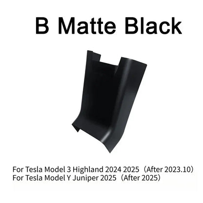 Rear Screen Cover Protector Frame Back Air Vent Trim White ABS Car Interior Accessory for Model Y Juniper