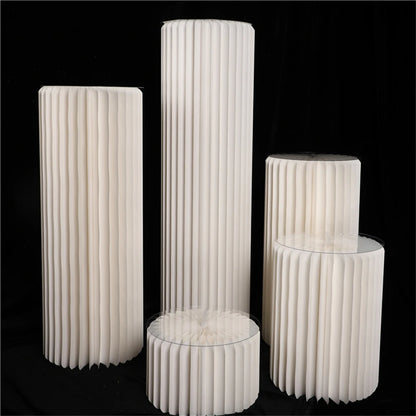 Paper Flower Cylinder Wedding & Dessert Table Decor