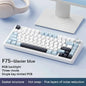 75% RGB Mechanical Gaming Keyboard — 78-Key Hot-Swappable Gasket Mount, 2.4G Wireless/Bluetooth/Wired, OEM Profile