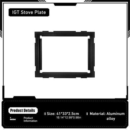 Folding IGT Tactical Camping Table - Adjustable Aluminum Portable Picnic Table
