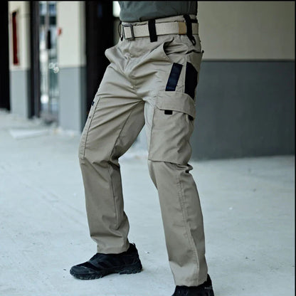 Men's Tactical Cargo Pants Waterproof Multi-Pocket Work and Hiking Trousers