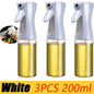 Oil Spray Bottle & Oil Brush — Nebulizing Kitchen Mister, 200/300/500 ml (6.8/10.1/16.9 fl oz) for Cooking, BBQ & Baking