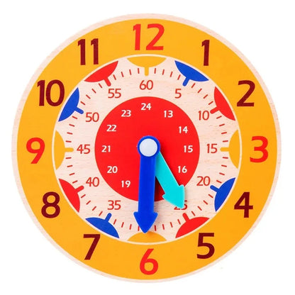 Montessori Wooden Clock Time Learning Toy