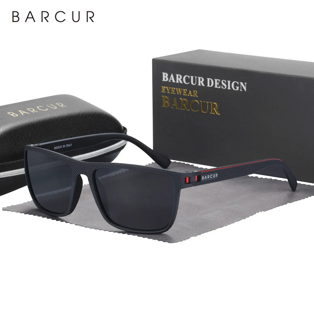 Polarized TR-90 Unisex Sunglasses - Lightweight Fishing & Travel Eyewear, UV400 (Lens 62mm / 2.44in)