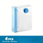 4pcs Vacuum Compression Storage Bag, Sealed Clothing Storage Bag, Household Space Saving Organizer, Excluding Manual Pump