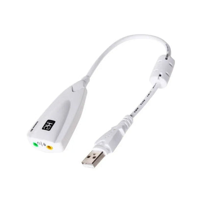 USB 7.1 External Sound Card for Gaming – Plug & Play Virtual Surround with Mic & Headphone Jack