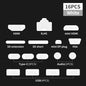 16-Pack Silicone Laptop Dust Plugs Universal USB-C USB HDMI Audio SD Port Protectors