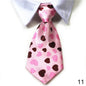 Pet Bow Tie Collar Tuxedo - Formal Necktie for Dogs & Cats, Small & Medium (32cm/12.6in, 40cm/15.75in) - 12 Colors