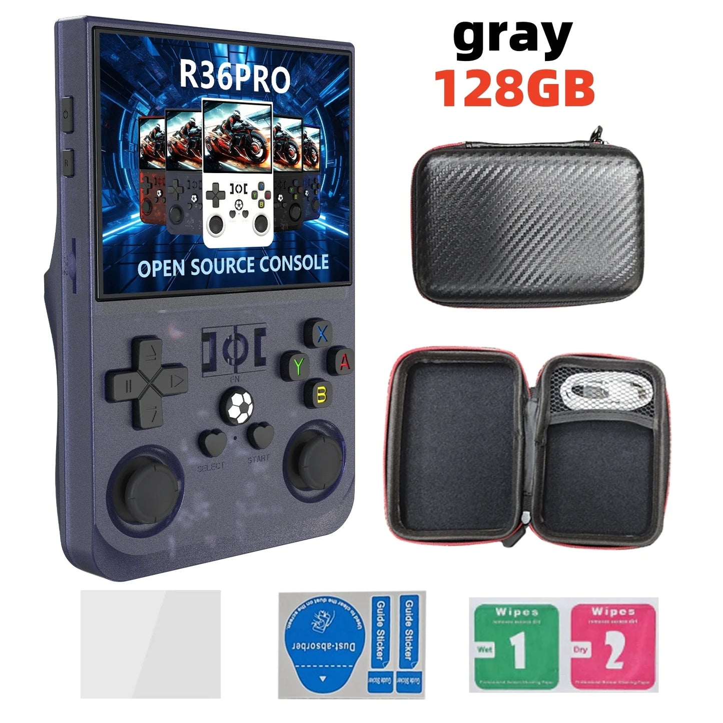 Open Source Retro Handheld Game Console Linux 3.5-Inch (8.9 cm) IPS Screen 128GB Portable Pocket Player Preloaded 22,000 Games
