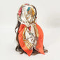Satin Square Scarf – Elegant 2025 Print Hijab, Shawl & Hair Wrap