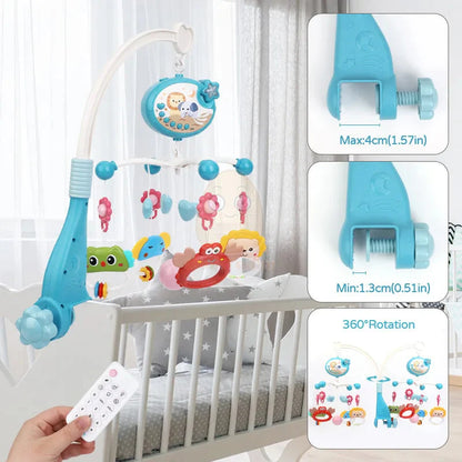 Baby Crib Mobile Rotating Musical Projector Night Light