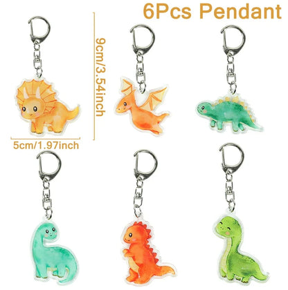 5pcs Jungle Animal Keychains Safari Animal Keychains Lion Giraffe Elephant Key Chains Animal Theme Decor for Baby Shower Party