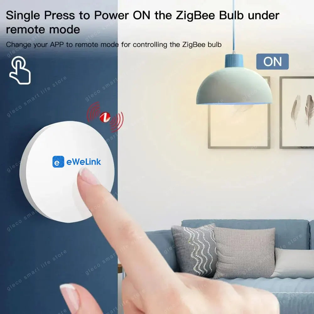 Zigbee Scene Switch Button Wireless Remote One Key Controller Smart Home Automation Scenario For Ewelink Alexa Google 2Mqtt