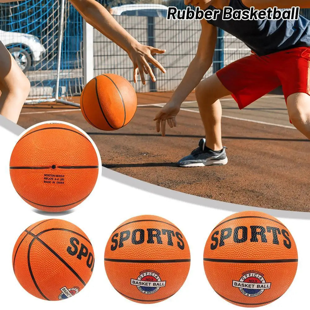PU Leather Basketball — Wear-Resistant Indoor & Outdoor, Sizes 3/5/7