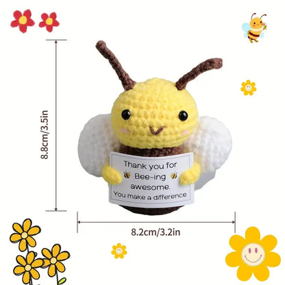Emotional Support Pickles Handmade Mini Funny Cucumber Gift Cute Handwoven Ornaments Crochet Knitting Doll Christmas Gift