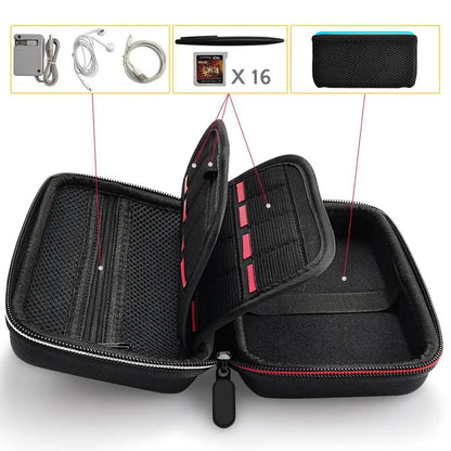 Portable Storage Bag Carrying Case Handheld Game Console Hard Cover Protective Box for 3DS LL/XL