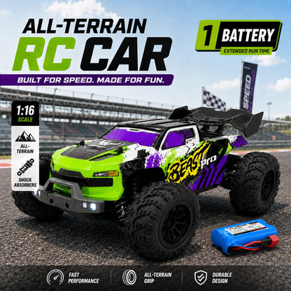 ZNLYRION 1:16 4WD RC Off-Road Truck, Up to 80 km/h