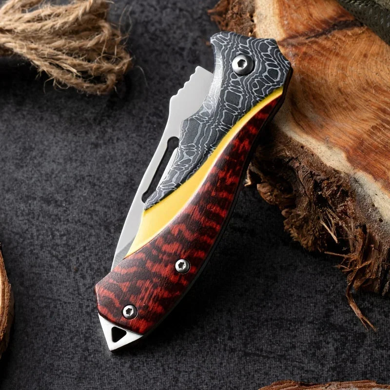2026 Stainless Steel Mini Multi-Function Folding Knife for Outdoor Use, High Hardness EDC Pocket Knife