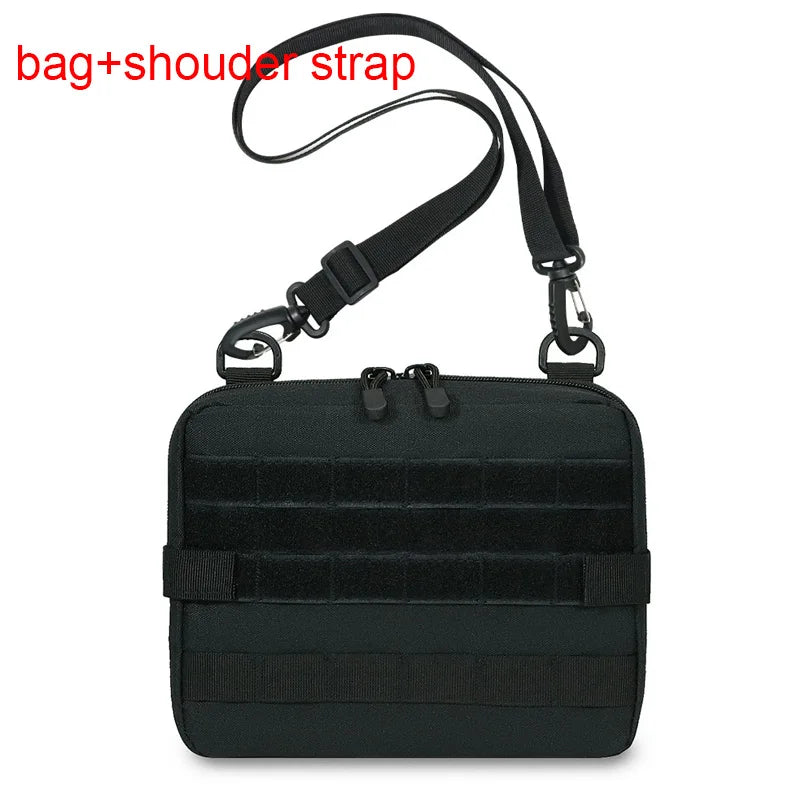 MOLLE Tactical Tool Pouch - Waterproof 1000D Nylon Medical Utility Bag, Compact 19 x 25 x 5.5 cm (7.5 x 9.8 x 2.2 in)