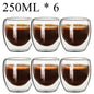 Double Wall High Borosilicate Glass Mugs - Insulated Heat-Resistant Coffee & Tea Cups (2-18 pcs Set)
