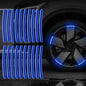 Car Wheel Hub Reflective Stripes - Safety Tire Warning Stickers for Night Driving