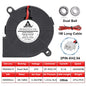 50mm (50x50x15mm) Brushless Dual-Ball Bearing Cooling Fan – 2-Pin/USB, 5V/12V/24V Turbo Blower for 3D Printers & Electronics