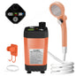 Portable Camping Shower Pump 6000mAh – USB Rechargeable RV Outdoor Shower Kit with Full-Screen Digital Display & Adjustable Energy-Saving Mode