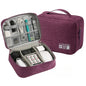 Large Travel Electronics Organizer — Multi-Compartment USB Cable & Power Bank Storage Bag (24 x 9 x 18 cm | 9.4 x 3.5 x 7.1 in)