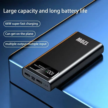 200000mAh 120W Fast Charge Portable Power Bank – High-Capacity External Battery for Smartphones, Tablets & Laptops