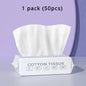 Disposable Plant-Fiber Cotton Face Towels - Soft Nonwoven Facial Wipes, 50/100-Pack, 20 x 15 cm (7.9 x 5.9 in)