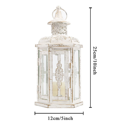 Metal Candle Lantern – Nordic Style Indoor & Outdoor Candle Holder