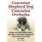 Caucasian Shepherd Dog. Caucasian Ovcharka. What You Must Know Before You Buy a Caucasian Shepherd Dog, Caucasian Ovcharka as a Pet. - Paperback
