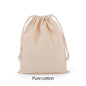 Cotton Drawstring Canvas Bags - White Reusable Gift & Storage Pouches for Candy, Jewelry, Travel and Home Organization