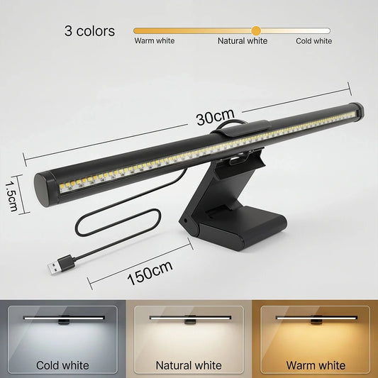 1/2PCS LED Monitor Light Bar Computer Screen Hanging Lights Atmosphere Table Lamp for  Work Study Read Gaming Dimming Lighting