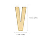 1Pcs Metal Self Adhesive House Number English Alphabet Letters for Apartment Room Door Plate Table Mailbox Number Stickers 7*3cm