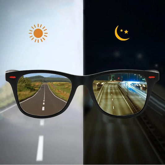 Night Vision Polarized Driving Sunglasses for Men – PC Frame Sport Goggles UV400