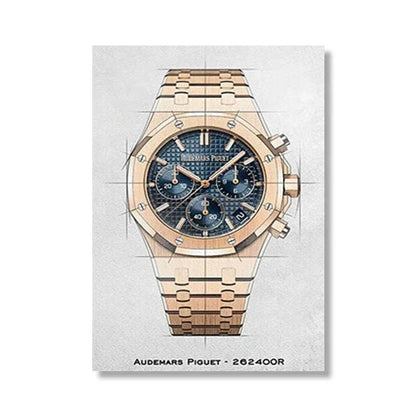 Brand Watch Line Room Living Canvas Painting Wall Art Home Decor
