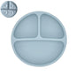 Silicone Baby Sucker Plate & Rice Spoon Set Cute Cartoon Tableware
