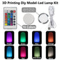 DIY 3D Printing Model Kit – Aviation Engine, Wireless Mouse & LED Light Parts for Makers