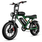 2000W Dual Motor Electric Bike 48V 25Ah | 20 x 4.0 in Fat Tire Ebike, 7-Speed, Full Suspension, Hydraulic Disc Brakes
