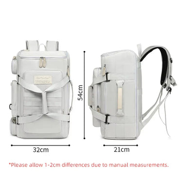 Large Capacity Sports Backpack with Wet/Dry Separation - Travel Gym Bag for Yoga, Fitness & Fishing (32 x 21 x 54 cm / 12.6 x 8.3 x 21.3 in)