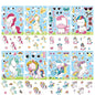 8/16/24PCS Cartoon Rainbow Unicorn DIY Collage Stickers Decorative Mobile Tablets Skateboards Waterproof Stationery Stickers