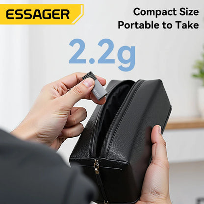 2-in-1 USB-C & USB 2.0 Micro SD/TF Card Reader Adapter - Mini Memory Reader for iPhone, iPad, MacBook & Android