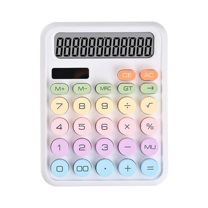 12-Digit Large Screen Desktop Calculator for Accounting and Office — Multi-Color