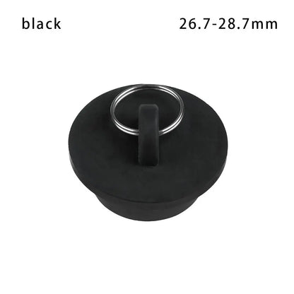 Universal Rubber Sink & Bathtub Drain Stopper Plug — Leakproof Floor Drain Strainer, White
