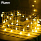 13 m (42.7 ft) LED Ball String Lights – Outdoor Globe Fairy Lights, Battery/USB/220V, Warm & Cool White – Party, Wedding & Garden Decor